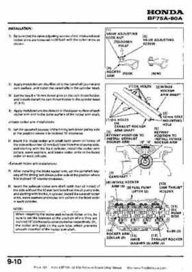 Honda BF75A BF90A Outboard Motors Shop Manual., Page 124