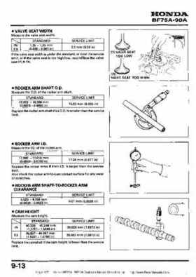 Honda BF75A BF90A Outboard Motors Shop Manual., Page 127