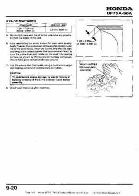 Honda BF75A BF90A Outboard Motors Shop Manual., Page 134