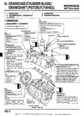 Honda BF75A BF90A Outboard Motors Shop Manual., Page 135