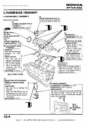 Honda BF75A BF90A Outboard Motors Shop Manual., Page 138