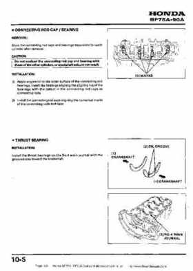 Honda BF75A BF90A Outboard Motors Shop Manual., Page 139