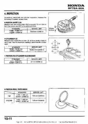 Honda BF75A BF90A Outboard Motors Shop Manual., Page 145