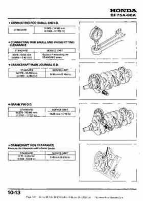 Honda BF75A BF90A Outboard Motors Shop Manual., Page 147