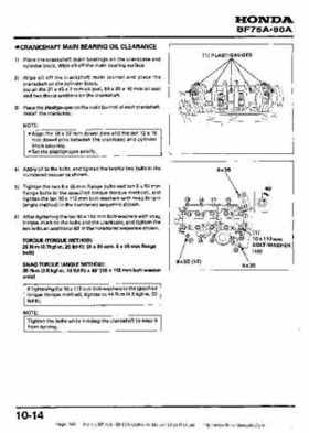 Honda BF75A BF90A Outboard Motors Shop Manual., Page 148
