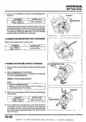 Honda BF75A BF90A Outboard Motors Shop Manual., Page 149