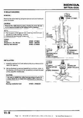 Honda BF75A BF90A Outboard Motors Shop Manual., Page 160
