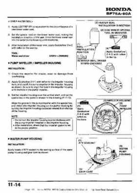 Honda BF75A BF90A Outboard Motors Shop Manual., Page 165