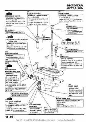 Honda BF75A BF90A Outboard Motors Shop Manual., Page 167