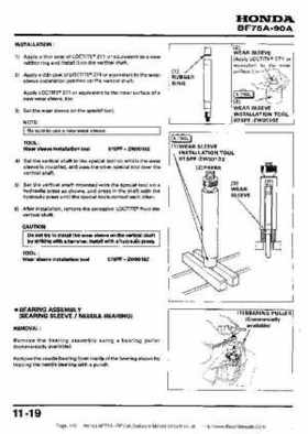 Honda BF75A BF90A Outboard Motors Shop Manual., Page 170