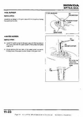 Honda BF75A BF90A Outboard Motors Shop Manual., Page 174