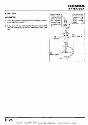 Honda BF75A BF90A Outboard Motors Shop Manual., Page 175