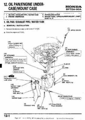 Honda BF75A BF90A Outboard Motors Shop Manual., Page 183
