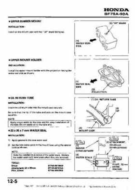 Honda BF75A BF90A Outboard Motors Shop Manual., Page 187