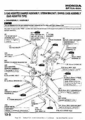 Honda BF75A BF90A Outboard Motors Shop Manual., Page 193