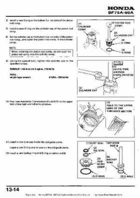 Honda BF75A BF90A Outboard Motors Shop Manual., Page 202