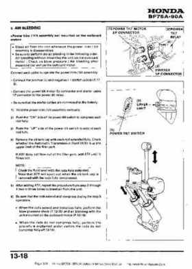 Honda BF75A BF90A Outboard Motors Shop Manual., Page 206