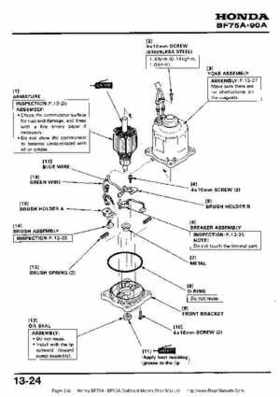 Honda BF75A BF90A Outboard Motors Shop Manual., Page 212