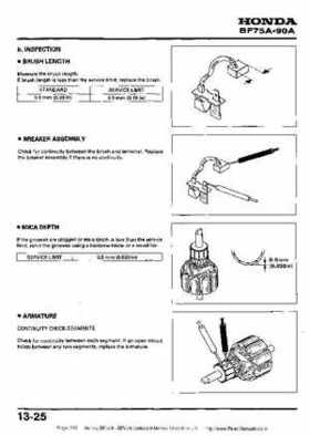 Honda BF75A BF90A Outboard Motors Shop Manual., Page 213