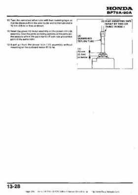 Honda BF75A BF90A Outboard Motors Shop Manual., Page 216