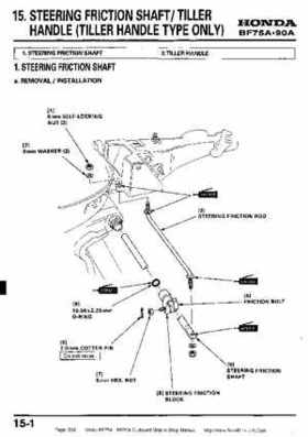 Honda BF75A BF90A Outboard Motors Shop Manual., Page 232