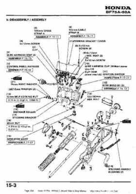 Honda BF75A BF90A Outboard Motors Shop Manual., Page 234
