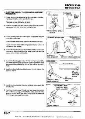 Honda BF75A BF90A Outboard Motors Shop Manual., Page 238