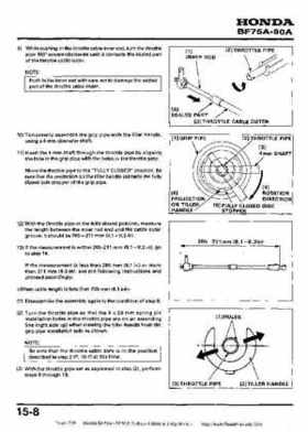 Honda BF75A BF90A Outboard Motors Shop Manual., Page 239
