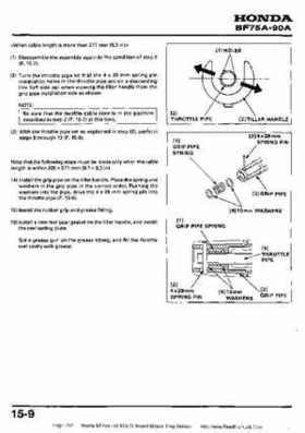 Honda BF75A BF90A Outboard Motors Shop Manual., Page 240