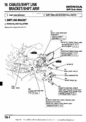 Honda BF75A BF90A Outboard Motors Shop Manual., Page 245