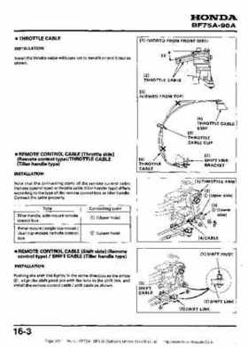 Honda BF75A BF90A Outboard Motors Shop Manual., Page 247
