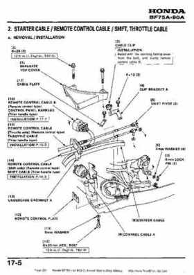 Honda BF75A BF90A Outboard Motors Shop Manual., Page 254