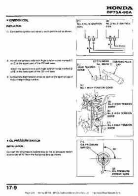Honda BF75A BF90A Outboard Motors Shop Manual., Page 258