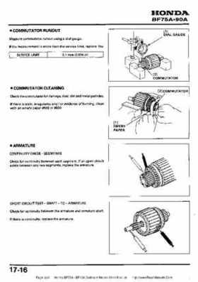 Honda BF75A BF90A Outboard Motors Shop Manual., Page 265