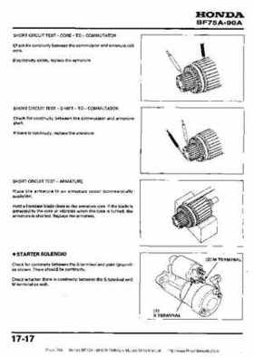 Honda BF75A BF90A Outboard Motors Shop Manual., Page 266