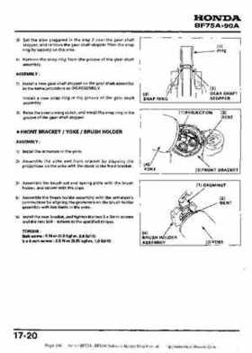 Honda BF75A BF90A Outboard Motors Shop Manual., Page 269