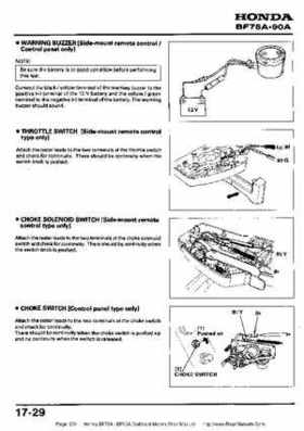Honda BF75A BF90A Outboard Motors Shop Manual., Page 278