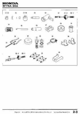 Honda BF75A BF90A Outboard Motors Shop Manual., Page 291