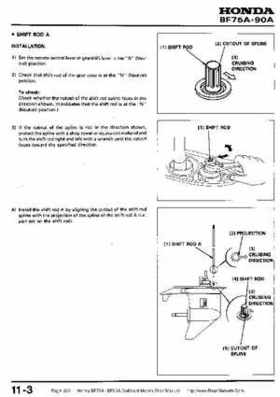 Honda BF75A BF90A Outboard Motors Shop Manual., Page 295