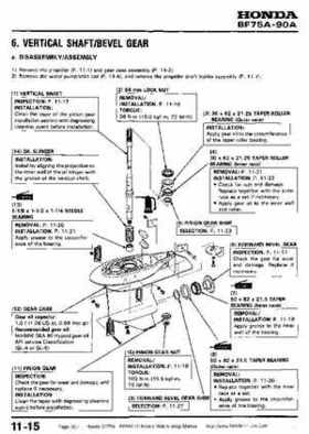 Honda BF75A BF90A Outboard Motors Shop Manual., Page 307