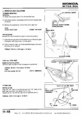 Honda BF75A BF90A Outboard Motors Shop Manual., Page 310