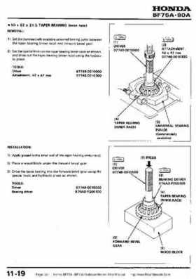 Honda BF75A BF90A Outboard Motors Shop Manual., Page 311
