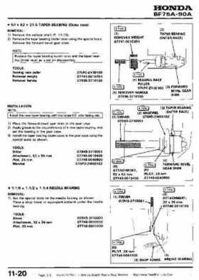 Honda BF75A BF90A Outboard Motors Shop Manual., Page 312