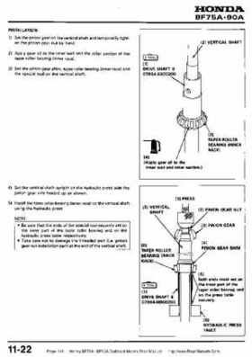 Honda BF75A BF90A Outboard Motors Shop Manual., Page 314
