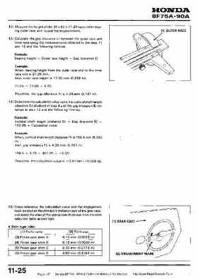 Honda BF75A BF90A Outboard Motors Shop Manual., Page 317