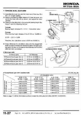 Honda BF75A BF90A Outboard Motors Shop Manual., Page 319