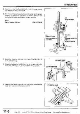 Honda BF75A BF90A Outboard Motors Shop Manual., Page 335