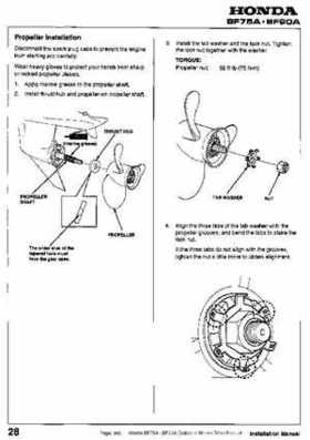 Honda BF75A BF90A Outboard Motors Shop Manual., Page 382