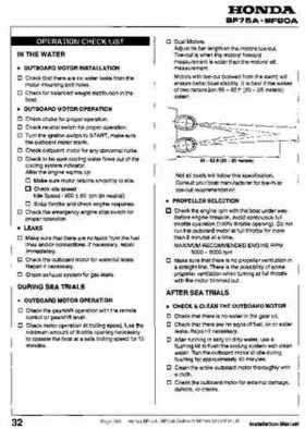 Honda BF75A BF90A Outboard Motors Shop Manual., Page 386