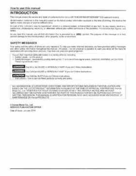 Honda BF75DK3 BF90DK4 Outboards Shop Service Manual, 2014, Page 4